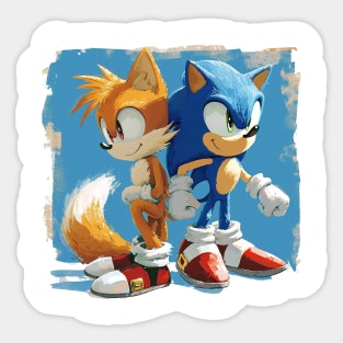 sonic and tails Sticker